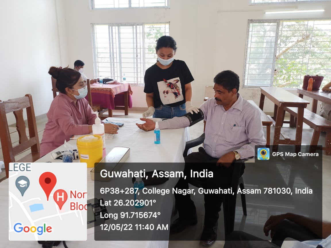 "Heart Disease Awareness Camp" by Dr. Chandra Kumar Das, Guwahati Metro Hospital in collaboration with Women's Cell, North Gauhati College