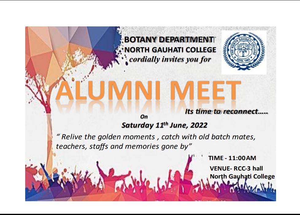 "Alumni Meet" organised by the Department of Botany, North Gauhati College on 11th June, 2022