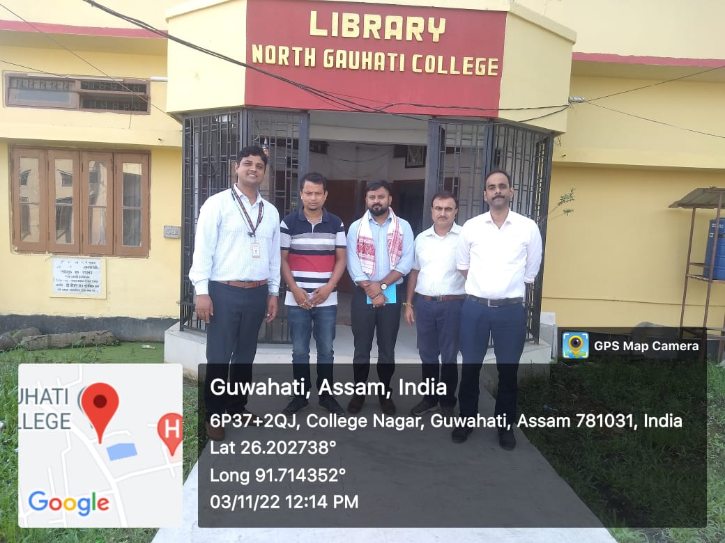 Industrial persons from ITC company alongwith ICT Academy visit North Gauhati College on 3rd November, 2022 to enhance various programmes