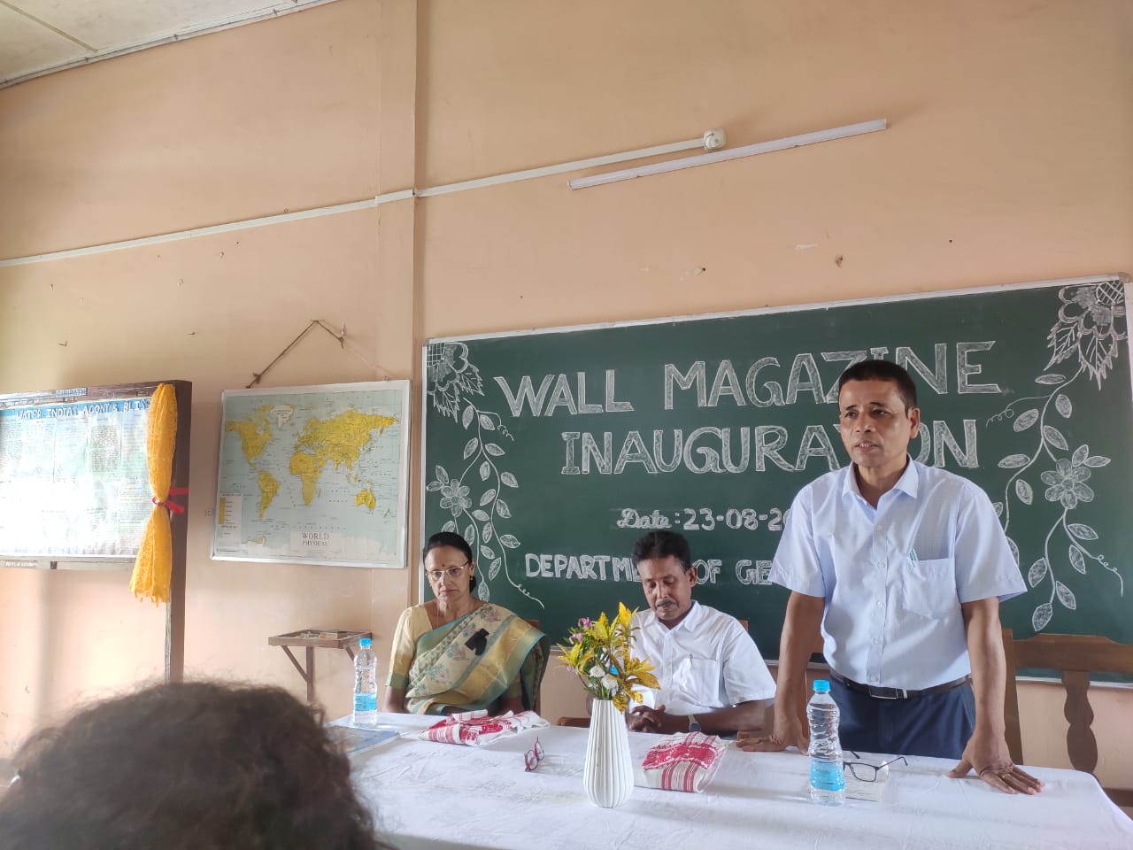 Wall magazine inauguration and special lecture on "Water resources and its Proper Uses" organized by Department of Geography on 23.08.2023