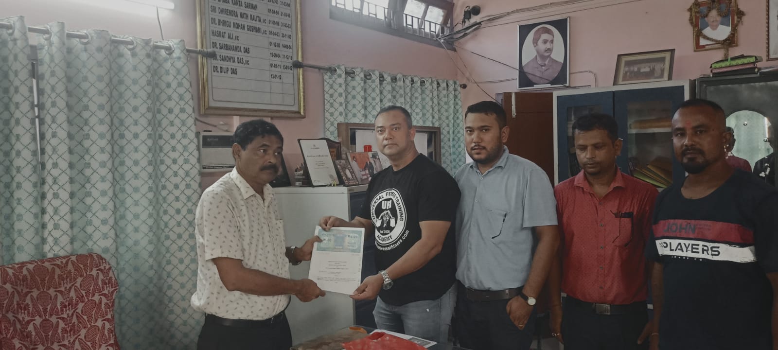 MoU signed between North Gauhati College and Universal Fitness Training Academy (UFTA) for Certificate course on 14.09.2023