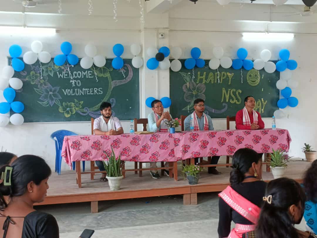Celebration of NSS Day with plantation and cultural programme at North Gauhati College on 24.09.2023
