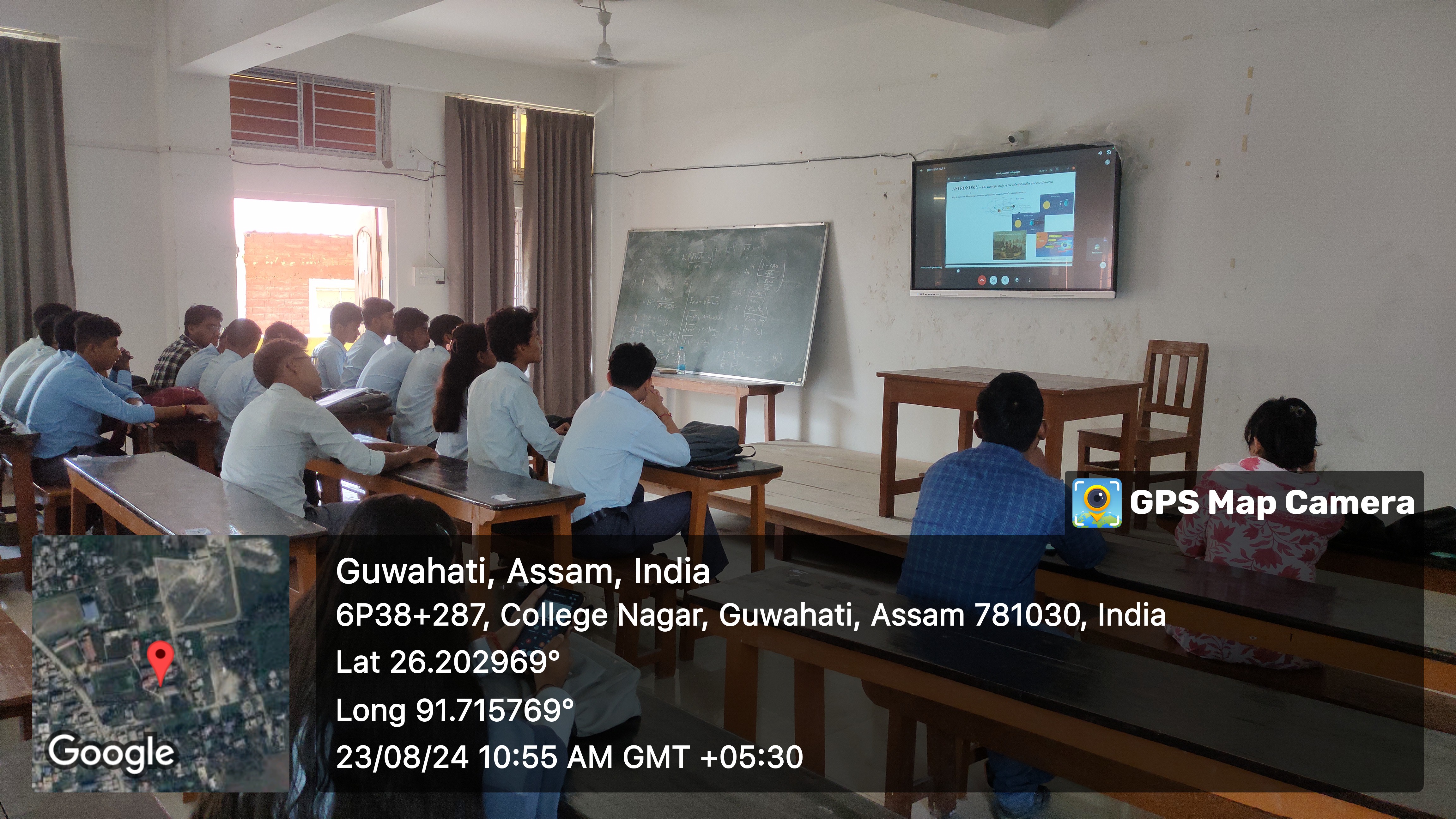 Celebration of "National Space Day 2024" by Department of Physics, North Gauhati College with Dr. Anshuman Borgohain, IUCAA as resource person on 23.08.2024