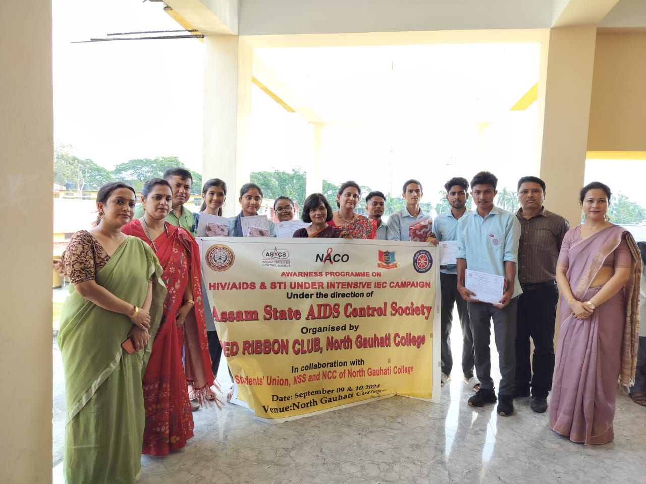 Awareness Talk as a part of awareness programme on HIV/AIDS under Assam AIDS Control Society organized by Red Ribbon Club, Students Union, NSS, NCC of North Gauhati College on 10.09.2024