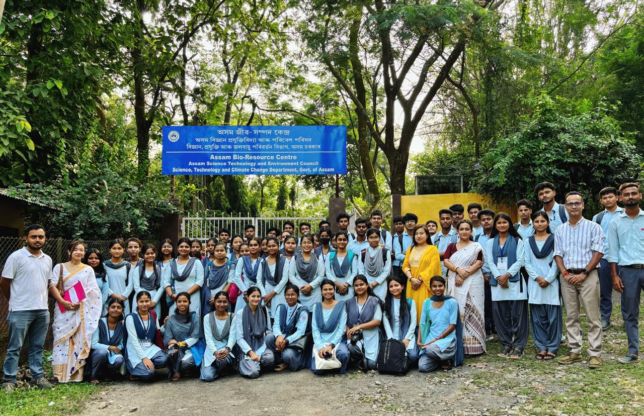 Field visit & training of students from Department of Botany, North Gauhati College  on Day 2 of Workshop on RET Plants to "Assam Bioresource Centre on 19.10.2024
