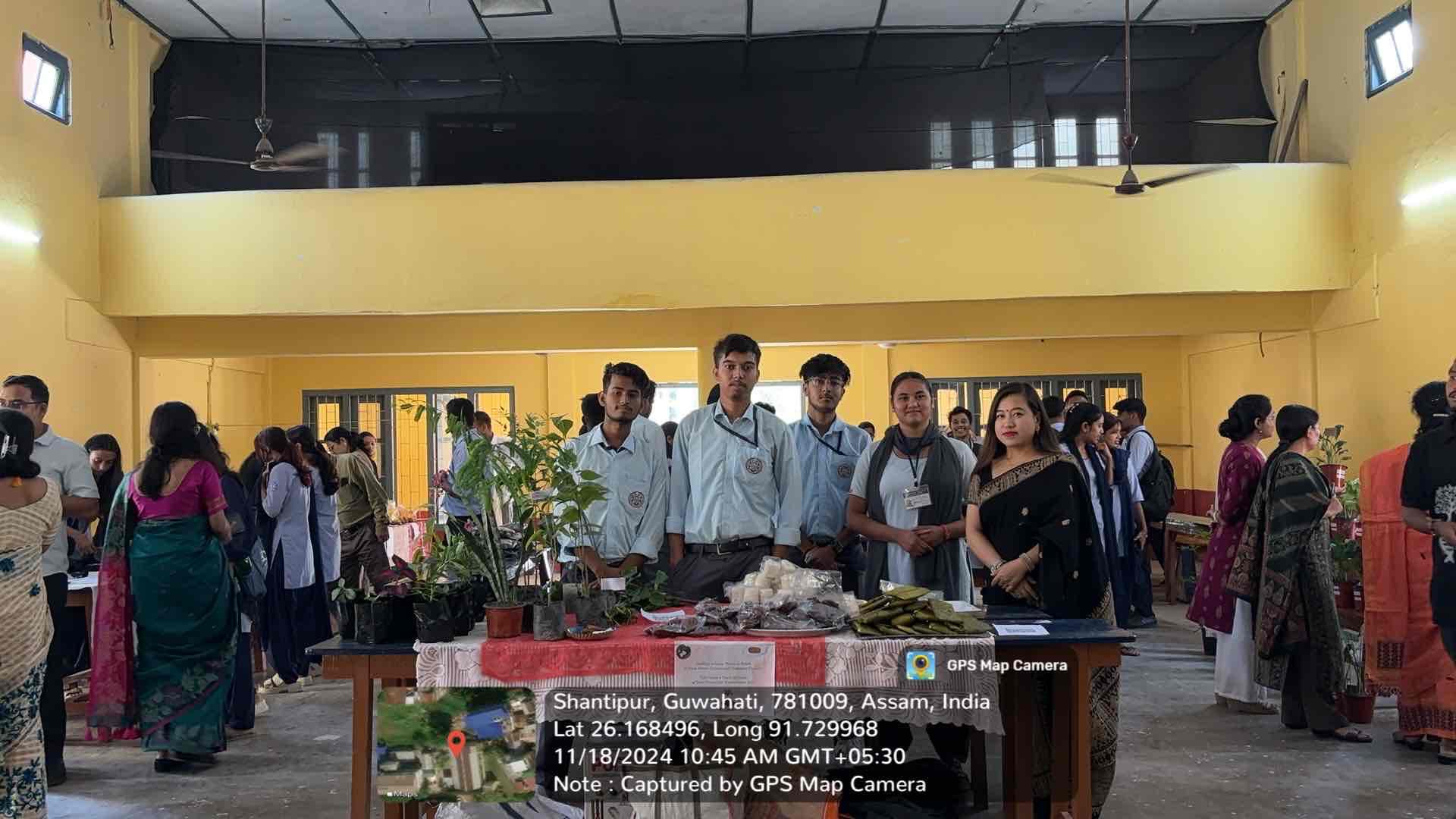 Dept. of Botany, North Gauhati College participated in an exhibition cum sale with theme "Earning while Learning" focused on nursery and garden initiatives organised by Pragjyotish College on 18.11.2024