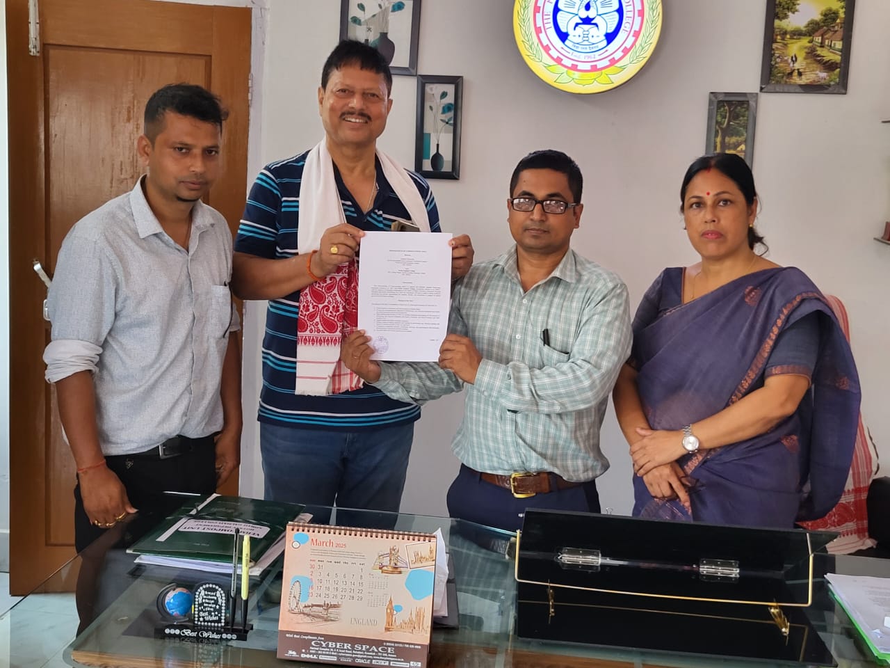 MoU signed between Auniati University, Assam (Performing Arts) and North Gauhati College on 05.05.2025