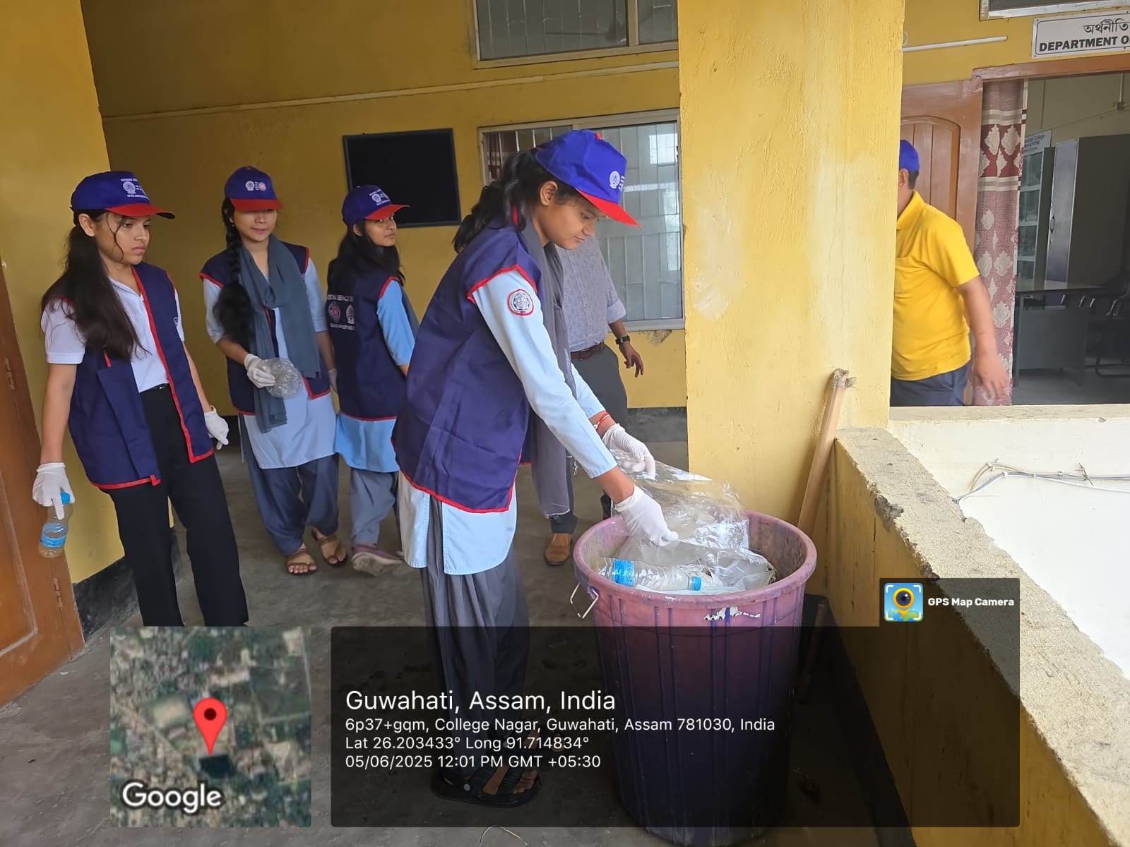Drive against single use plastic organised by NSS Unit and Dept. of Economics during World Environment Day on 05.06.2025