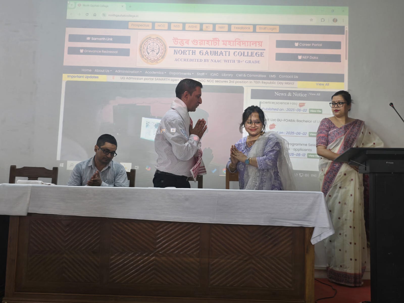 Orientation programme on LMS by SS Technologies at North Gauhati College on 10.06.2025