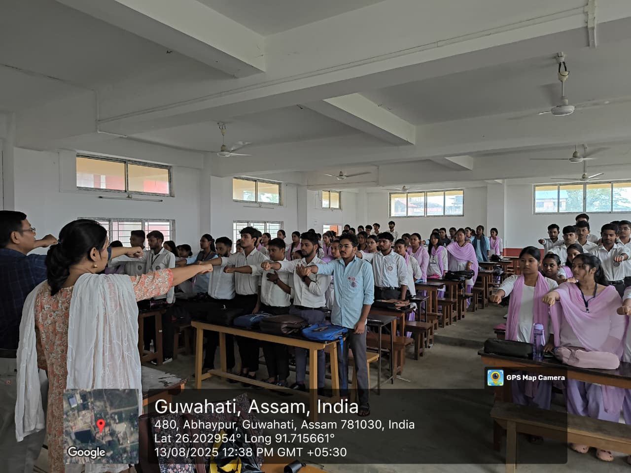 e-Pledge taking ceremony against drugs under Nasha Mukt Bharat Abhiyan organised by North Gauhati College on 13.08.2025